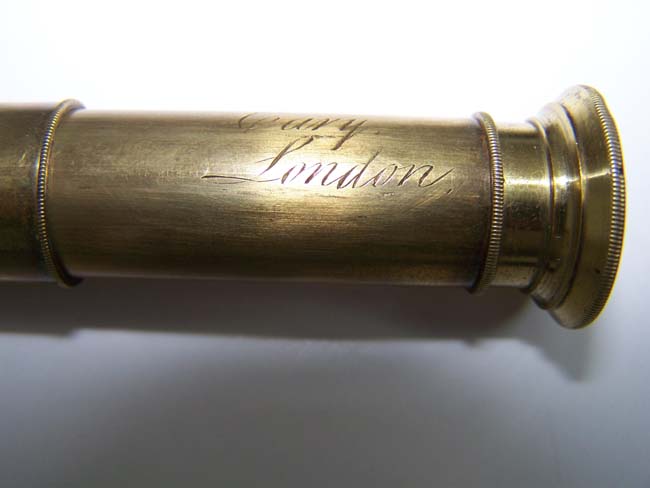 An Historically Important late 18th century Miniature Six-Draw Telescope signed CARY, LONDON — image 3